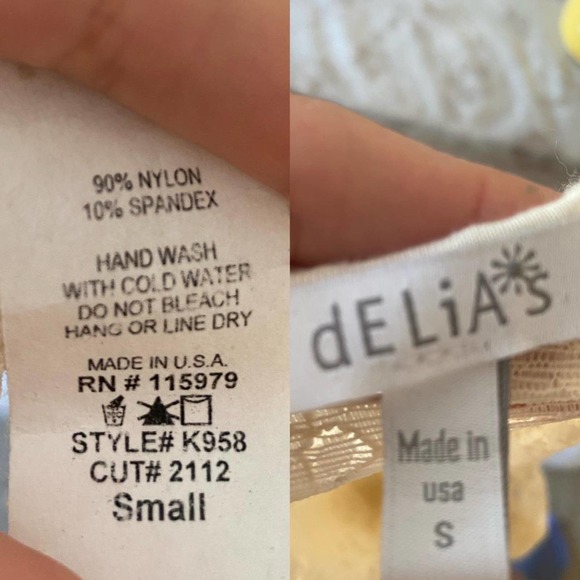 Crochet Y2K lace tank top DELIAS size small - Picture 4 of 4